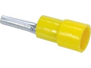 Stiftkabelsko gul 4-6mm² stift Ø2,7mm, längd 27mm inv. Ø6,8mm - (100 st)