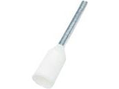 Liitäntäputki valkoinen 0,50 mm²pituus 14,0 mmeristyspituus 8,0 mmreiän halkaisija Ø1,0/2,6 mm - (100 kpl)