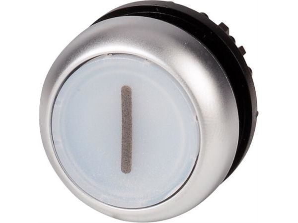 Eaton M22-DL-W-X1, Tryckknappsbrytare, Svart, Metallisk, Vit, IP66, IP67, IP69, 29,7 mm, 29,7 mm, -25 - 70 ° C