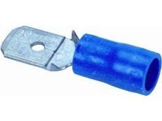 Spade-liitin sininen 1,5-2,5mm² spade 6,3mm, pituus 21,0mmindv. halkaisija Ø3,9mm - (100 kpl)