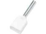 Terminalrör vit 2x0,75 mm²längd 15,0 mmisolationslängd 8,0 mmhåldiameter Ø1,8/2,8/5,0 mm - (100 st.) Terminalrör vit 2x0,75 mm²längd 15,0 mmisolationslängd 8,0 mmhåldiameter Ø1,8/2,8/5,0 mm - (100 st.)