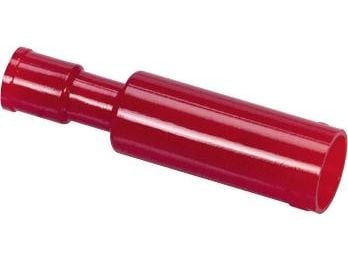 Förlängningshylsa röd 0,50-1,5 mm² stift håldiameter Ø4,0 mm håldiameter 3,6 mm, längd 24,0 mm - (100 st)