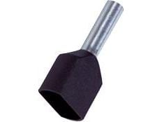 Pääteputki musta 2x1,5 mm²pituus 16,0 mmeristyspituus 8,0 mmreiän halkaisija Ø2,3/3,6/6,6 mm - (100 kpl)