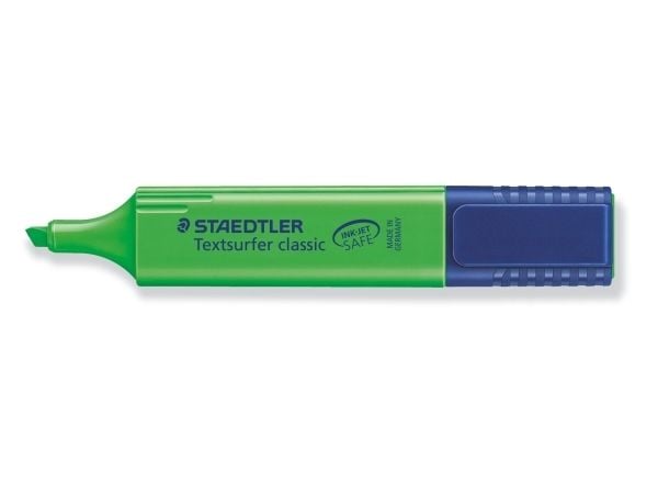 Tekstmarker Staedtler 364 grøn Textsurfer Classic - (10 stk.)
