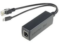 MicroConnect - PoE splitter - DC 48 V - utgangskontakter: 1 - svart