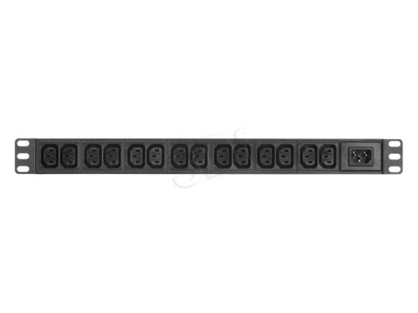Triton RAB-PD-X10-A1 - Strømfordelingslist (kan monteres i rack) - AC 230 V - inngang: IEC 60320 C14 - utgangskontakter: 14 - 1U - 19" - RAL 9005