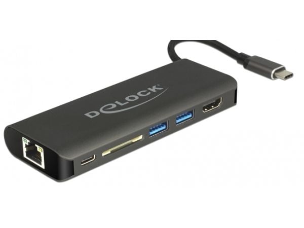 Delock - Dockningsstation - USB-C 3.1 - HDMI - 1GbE