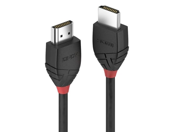 Lindy 36470, 0,5 m, HDMI Type A (Standard), HDMI Type A (Standard), 4096 x 2160 piksler, 18 Gbit/sek., Sort