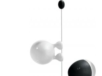 Alessi ASG02 BW, Svart, Rustfritt stål, Hvit, Rustfritt stål, Termoplast, 145 mm, 1 stk
