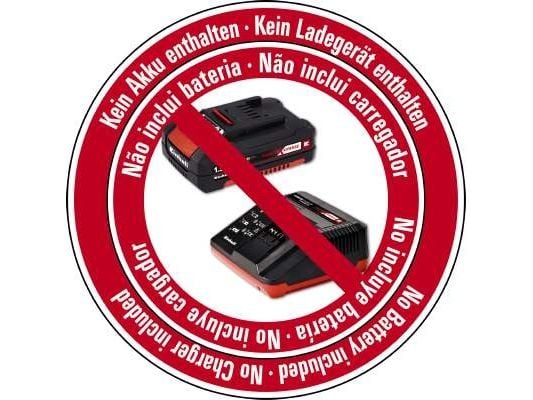 Einhell TC-VC 18/20 Li S-Solo, Tørr & våt, Sort, Grå, Rød, 20 l, 8 kPa, 1,5 m, 3,6 cm - SOLO