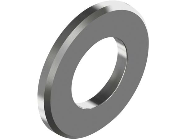 WASI Skive M6 DIN 125 A rustfri A2, Form A (uden faset) for 6 mm, indvendig 6,4 mm udvendig 12,0 mm, højde 1,6 mm - (1000 stk.)