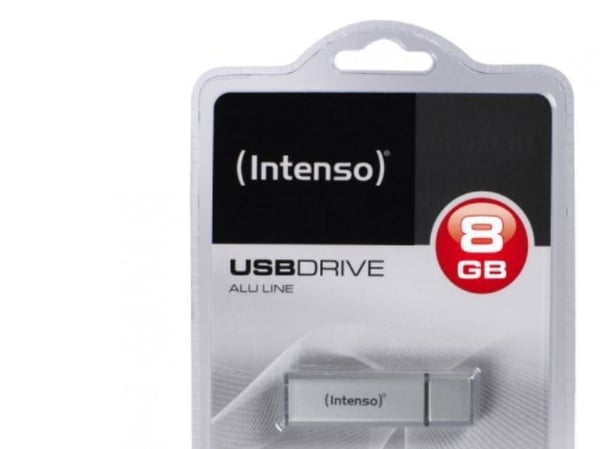 Intenso Alu Line - USB-flashstasjon - 8 GB - USB 2.0 - sølv