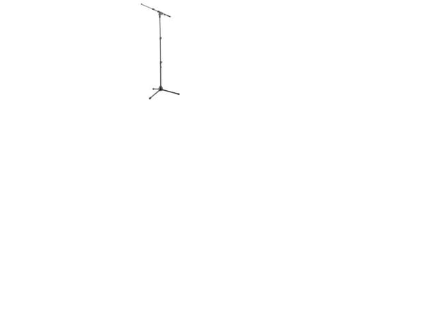 König &amp; Meyer 252, mikrofonstativ med bom, trefotsfot, svart, stål, stål, 3/8"