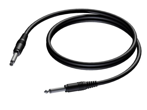 Adapter AV Procab Procab CAB600/1.5 6.3 mm jack male mono - 6.3 mm Jack male mono 1.5 meter