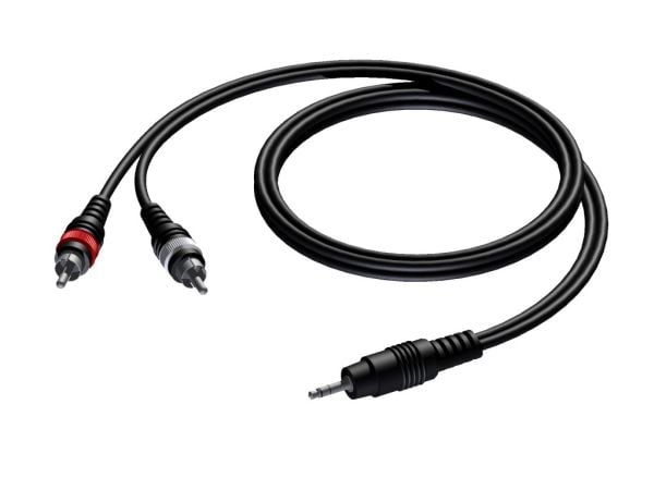 Procab Basic series CAB711 - Lydkabel - mini-phone stereo 3.5 mm hann til RCA x 2 hann - 10 m