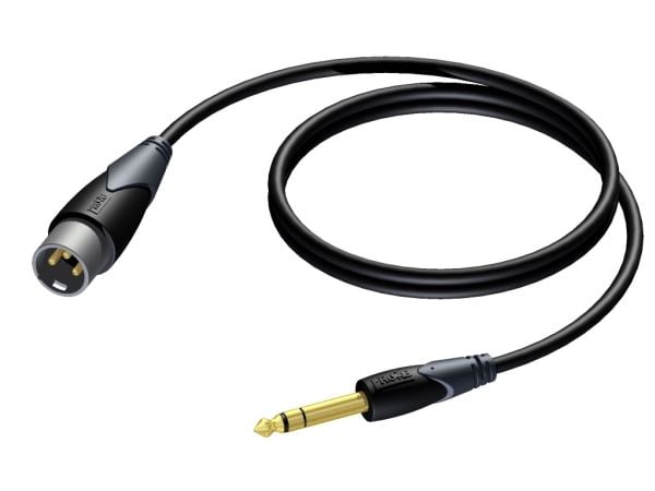 Procab Classic Series CLA724 - Lydkabel - XLR hann til stereojakk hann - 3 m