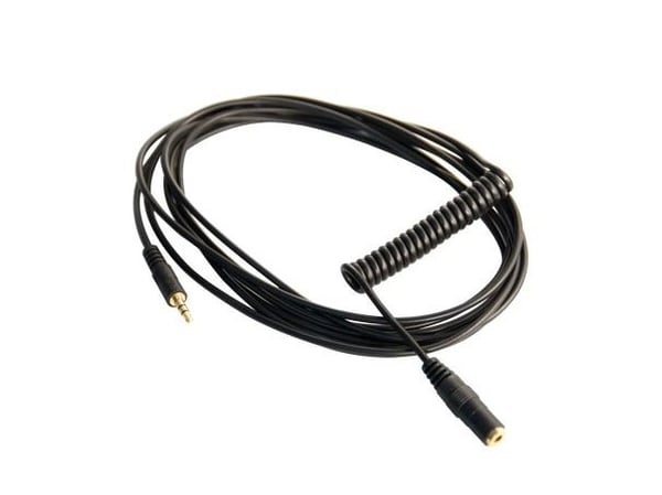 RØDE VC1 - Lydforlengelseskabel - mini-phone stereo 3.5 mm hann til mini-phone stereo 3.5 mm hunn - 3 m - skjermet - svart - rullet sammen - for RØ...