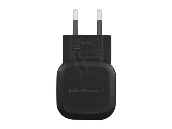 Qoltec - Strömadapter - 12 Watt - 2.4 A (USB) - svart