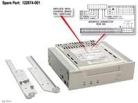 HP 4/8GB DAT Drive, Levymuisti, Teippikasetti, 2:1, DAT, Harmaa, 4 GB