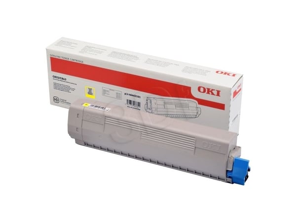 OKI - Høykapasitets - gul - original - tonerpatron - for C833dn, 833n, 843dn