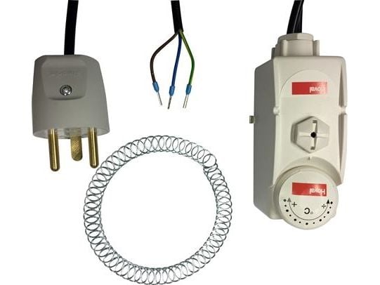 Hoval Cirkulationssæt med termostat, 220 V stikprop og ledning til pumpe.