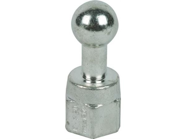 DESITEK Pallopää 20mm suora, M12 sisäkierteellä varustettuna