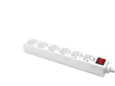 LogiLink LPS202, 1,5 m, IP20, Valkoinen, TUV / GS, 6 AC-pistorasia(a), 250 V