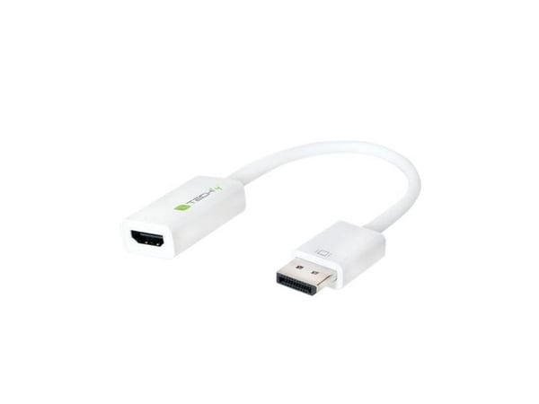 Techly IADAP-DP-HDMIF2, 0,15 m, DisplayPort, Hanstik, Hunstik, 1920 x 1080 (HD 1080),4096 x 2160, 1080p,2160p