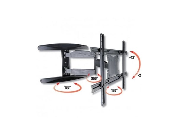 TECHly - Monteringssett (fullt bevegelig veggfeste) - for flatpanel - svart - skjermstørrelse: 40"-65" - veggmonterbar