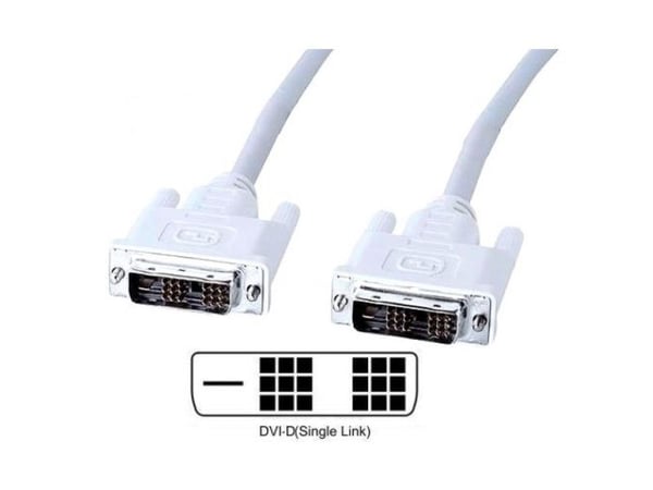 Techly 1.8m DVI-D M/M, 1.8m, DVI-D, DVI-D, urosliitin, urosliitin, Musta