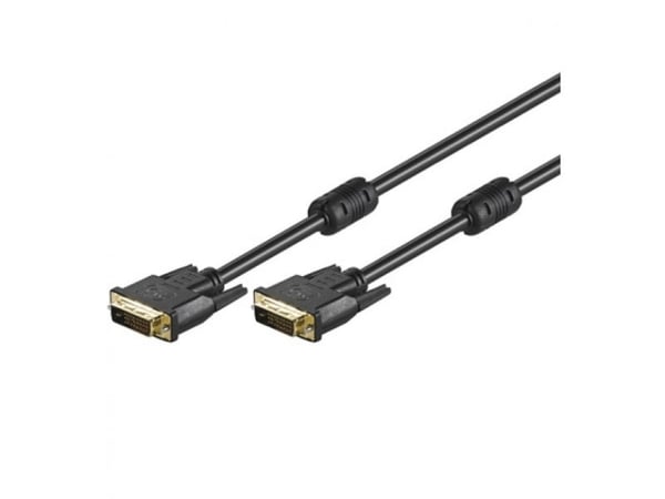 Techly 10m DVI-D DL/DVI-D DL, 10 m, DVI-D, DVI-D, Hankjønn, Hankjønn, Sort