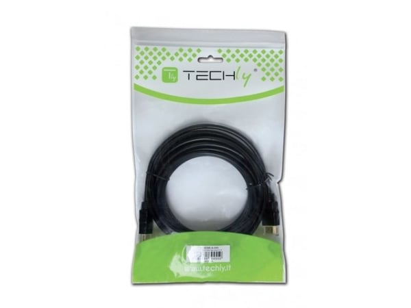 Techly ICOC-HDMI-4-050, 5 m, HDMI-tyyppi A (vakio), HDMI-tyyppi A (vakio), 3840 x 2160 pikseliä, 3D, Musta