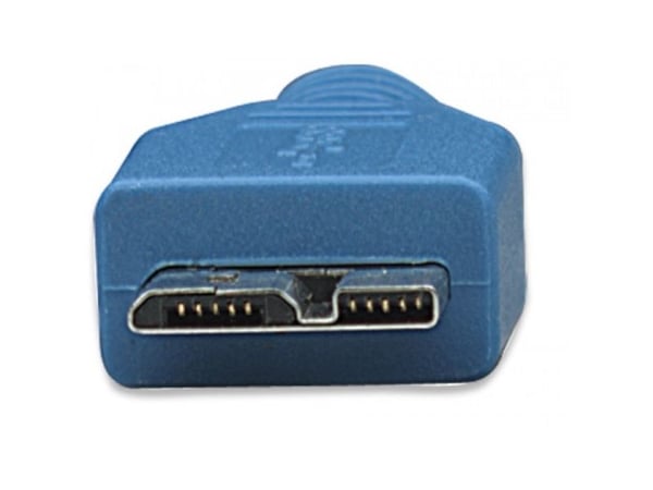 Techly 3.0m USB 3.0 A-Micro B M/M, 3 m, USB A, Micro-USB B, USB 3.2 Gen 1 (3.1 Gen 1), Hankjønn/hankjønn, Blå