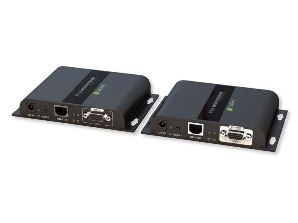 Techly IDATA EXTIP-383V, 1920 x 1080 piksler, AV-sender og -mottaker, 120 m, Sort