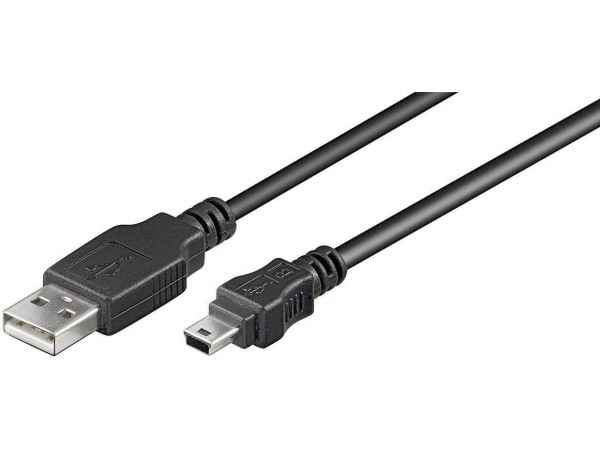 MicroConnect - USB-kabel - USB (hann) til mini-USB type B (hann) - USB 2.0 - 10 m - svart