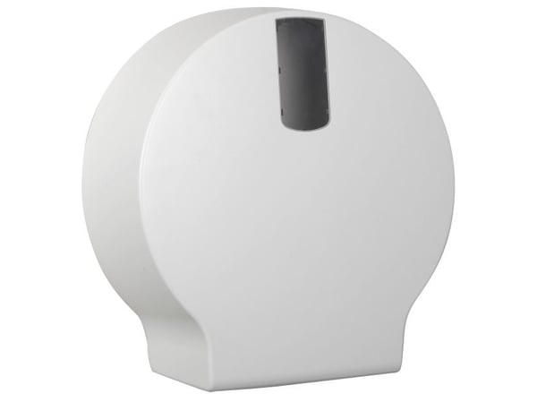 Dispenser Toiletpapir Pristine Jumbo Maxi D13.5xB34xH35.5cm Plast Hvid Max Ø30cm,stk
