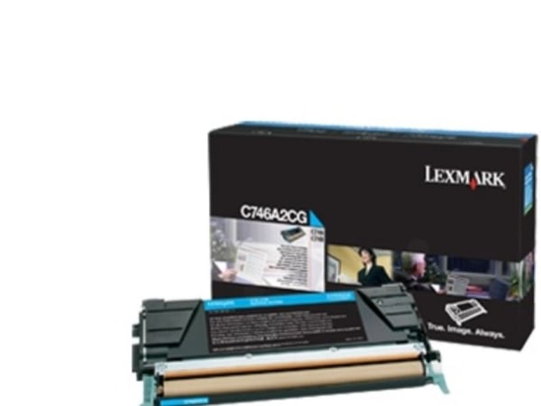 Lexmark C746A3CG, 7000 sivua, Syaani, 1 kpl