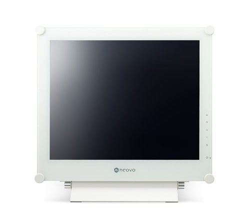 AG Neovo X-15E - LED-skjerm - 15" - 1024 x 768 - 300 cd/m² - 2000:1 - 3 ms - HDMI, DVI-D, VGA, DisplayPort - høyttalere - hvit