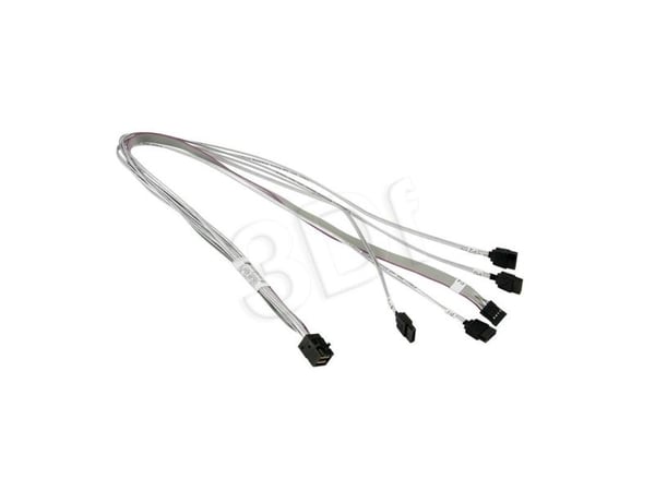 Supermicro - SAS intern kabel - med sidebånd - crossover - 4 x Mini SAS HD (SFF-8643) (hann) til SATA, sidebånd (hunn) - 55 cm