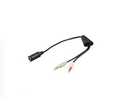 MicroConnect - Audioadapter - mini-phone stereo 3.5 mm hann til 4-polsminijakk hunn