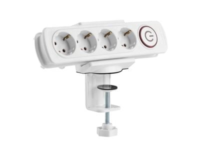 LogiLink KAB0067, Haaroittimen pidike, Valkoinen, Akryylinitriilibutadieenistyreeni (ABS), Silikoni, Terästä, 62 mm, 100 mm, 163 mm