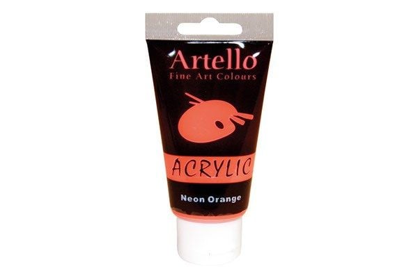 Artello akrylmaling 75 ml Neon Orange Artello akrylmaling 75 ml Neon Orange