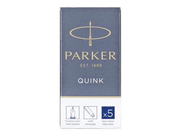 Parker 1950385, Svart, Blå, Grå, Fontenepenn, 5 stykker