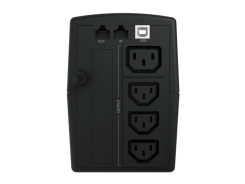 Conceptronic Zeus 01E - UPS - AC 220-240 V - 360 watt - 650 VA - 7 Ah - USB - utgangskontakter: 4