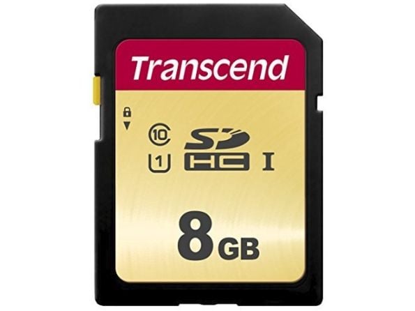 Transcend 500S - Flashminnekort - 8 GB - UHS-I U1 / Class10 - SDHC UHS-I