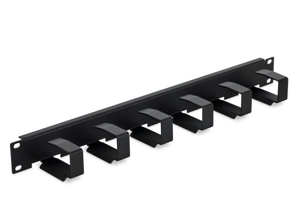 Triton - Kabelstyringspanel med ringer - rackmonterbar - RAL 7035 - 1U - 19"