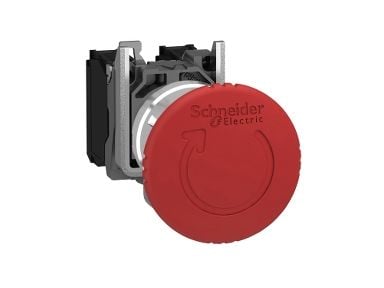 Schneider Electric XB4BS8445, Painikekytkin, Punainen, IP69K, LROS CSA GL DNV BV UL RINA, 600 V, 40 mm Schneider Electric XB4BS8445, Painikekytkin, Punainen, IP69K, LROS CSA GL DNV BV UL RINA, 600 V, 40 mm