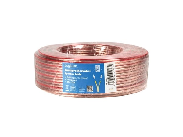 LogiLink CA1080, 25 m, Gjennomsiktig