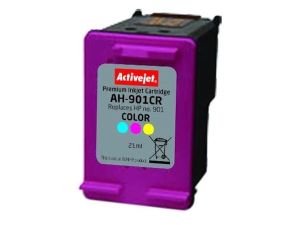 Activejet AH-901CR muste (korvaava HP 901 CC656AE; Premium; 21 ml; väri)