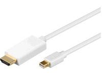 MicroConnect - Adapterkabel - Mini DisplayPort til HDMI - 3 m - hvit - 4 K 60 Hz (4096 x 2160) støtte